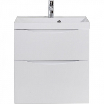 Тумба под раковину BelBagno Marino 60 MARINO-H60-600-2C-SO-BL-P подвесная Bianco Lucido