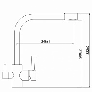 Смеситель для кухни Kaiser Merkur 26044 Хром