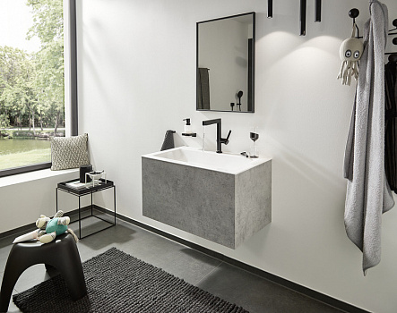 Двойной крючок Hansgrohe AddStoris 41755670 Черный матовый