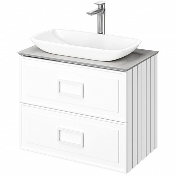 Тумба под раковину Avanti Eleganta Double 80 5631 подвесная Белая матовая
