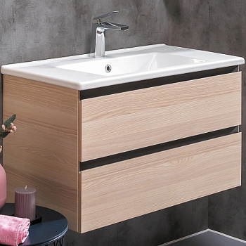 Тумба под раковину Boheme Armadi Art Copolda 85 849-085-LW подвесная Light Wood