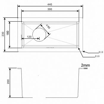 Кухонная мойка ZorG Light ZL R 230440 Нержавеющая сталь