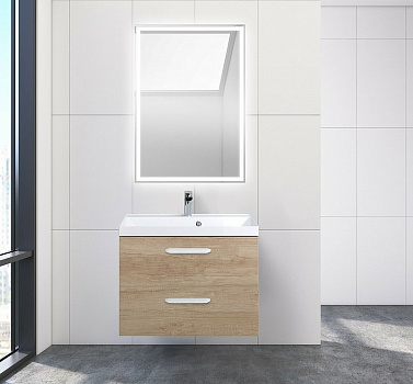 Тумба под раковину BelBagno Aurora 70 AURORA-700-2C-SO-RNN подвесная Rovere Nebrasca Nature