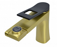 Смеситель для раковины Bronze de Luxe Element EL02XGB Матовое золото Черный