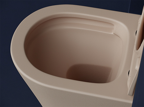 Унитаз Ceramica Nova Balearica CN6000MC подвесной Капучино матовый с сиденьем Микролифт