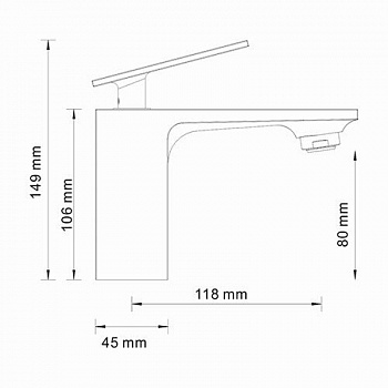 Смеситель для раковины WasserKRAFT Alme 1503 Хром