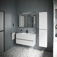 Тумба под раковину Sancos Urban 100 UR100W подвесная Белый глянец