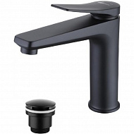 Смеситель для раковины Lemark Bronx LM3737BL Черный