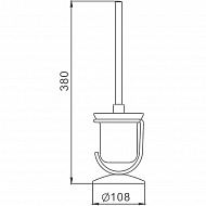 Ершик для унитаза Haiba HB910 Хром