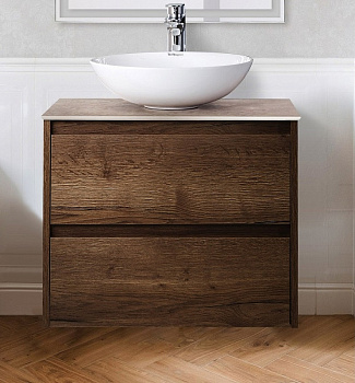 Тумба под раковину BelBagno Kraft 60 KRAFT-600-2C-SO-RT подвесная Rovere Tabacco