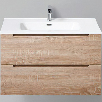 Тумба под раковину BelBagno Etna 80 ETNA-800-2C-SO-WO-P подвесная Rovere Bianco