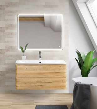 Тумба под раковину BelBagno ALBANO-1000-2C-SO-RR подвесная Rovere Rustico