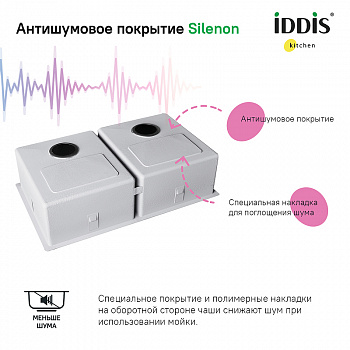 Кухонная мойка Iddis Edifice 75 EDI75G2i77 Графит