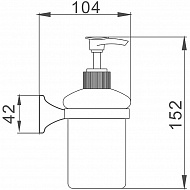Дозатор для жидкого мыла Haiba HB8527 Хром