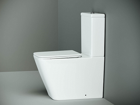 Унитаз компакт Ceramica Nova Cubic CN1803 с бачком и сиденьем Микролифт