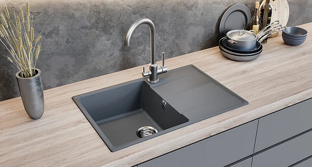 Кухонная мойка Ulgran Quartz Prima 750-02 Лен