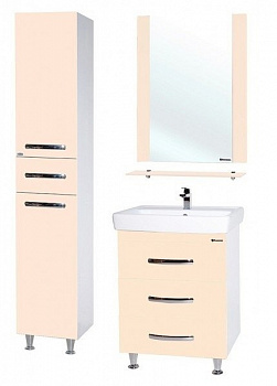 Тумба под раковину Bellezza Рокко 80 4635313660076 Бежевая Белая