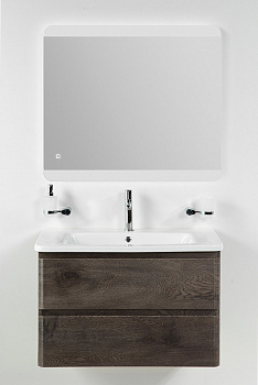 Тумба под раковину BelBagno 80 ALBANO-CER-800-2C-SO-RNG подвесная Robere Nature Grigio
