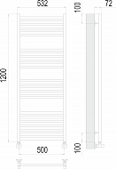 Полотенцесушитель Аврора П22 500х1200Terminus
