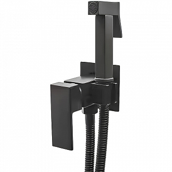 Гигиенический душ со смесителем Rush Thira TR3635-99Black Черный матовый