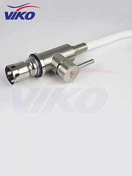 Смеситель для кухни Viko V-4448 Нержавеющая сталь Белый