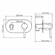 Гигиенический душ со смесителем WasserKRAFT Main 4138 Хром