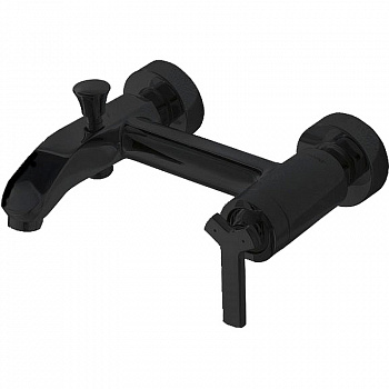 Смеситель для ванны Bravat Waterfall Black F673107BM-01 Черный матовый