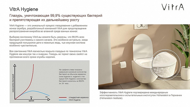 Унитаз Vitra S50 7740B003-0850 подвесной без сиденья