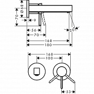 Смеситель для раковины Hansgrohe Finoris 76051700 Белый матовый