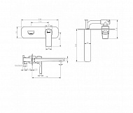 Смеситель для раковины Lemark Ursus LM7226BL Черный