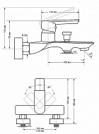Смеситель для ванны Viko V-7702 Хром