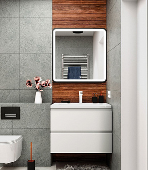 Тумба под раковину Art&Max AM-Bianchi-750-2C-SO-BM подвесная Белый матовый