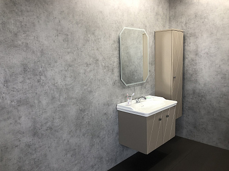 Тумба с раковиной Comforty Кремона 80 00-00001040 подвесная Латте