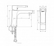 Смеситель для раковины Lemark Ursus LM7206BL Черный