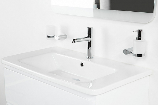 Тумба под раковину BelBagno 80 ALBANO-CER-800-2C-SO-BL подвесная Bianco Lucido