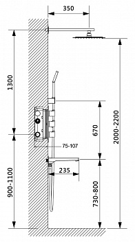 Душевая система Timo Petruma SX-5149/03SM Черный