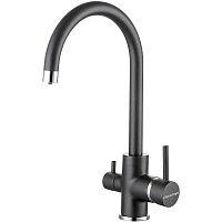 Смеситель для кухни Paulmark Essen Es213211-418 Черный металлик