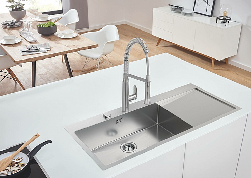 Кухонная мойка Grohe K1000 116 L 31581SD1 Нержавеющая сталь