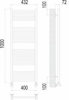 Полотенцесушитель Аврора П20 400х1000Terminus