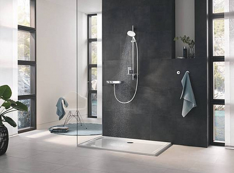 Душевой гарнитур Grohe Rainshower SmartActive 26594LS0 Белая луна Хром