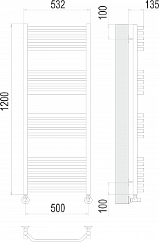 Полотенцесушитель Виктория П22 500х1200Terminus