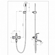 Смеситель для ванны Lemark Nubira LM6214ORB Черная бронза