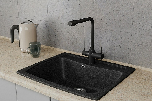 Смеситель для кухни Rush MS9035-33Black Черный