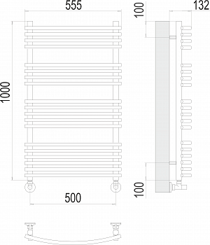 Полотенцесушитель Марио П19 500х1000Terminus