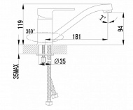 Смеситель для кухни Lemark Plus Grace LM1504C Хром