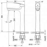 Смеситель для раковины Lemark Linara LM0409C Хром