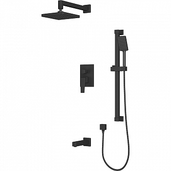Душевая система Rush Thira TR3635-60Black Черная матовая