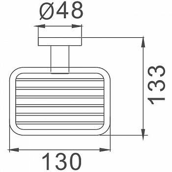 Мыльница Haiba HB8702-1 Черная