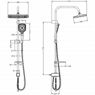 Душевая система Lemark LM8811C Хром