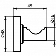 Крючок Ideal Standard IOM A9115AA Хром